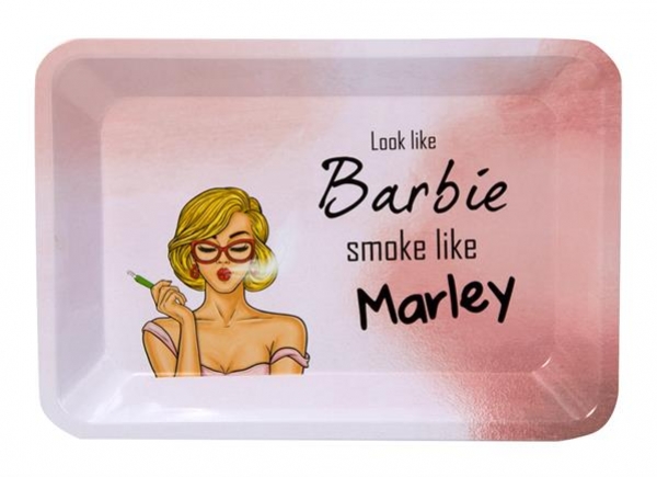 Drehtablett Metall Rolling Tray Tablett LOOK LIKE 18x12,5x2cm